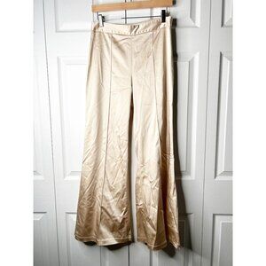 Jonathan SIMKHAI Duchesse Gold High Rise Bootcut Pants Women's Size 8